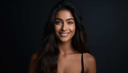 Fototapeta premium young indian woman with long hair