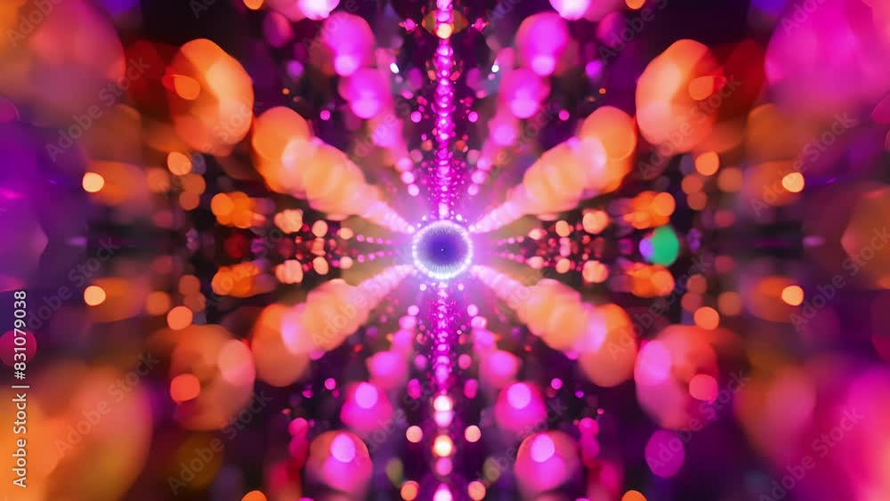 Poster a kaleidoscope of colors representing the everchanging composition of a liquidity pool in the world 