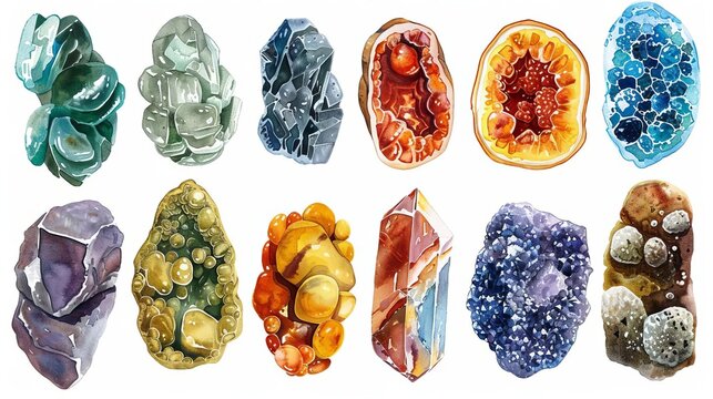 Stone Types , Infographics explaining different types of kidney stones calcium oxalate, uric acid, struvite, cystine with images or icons representing each type