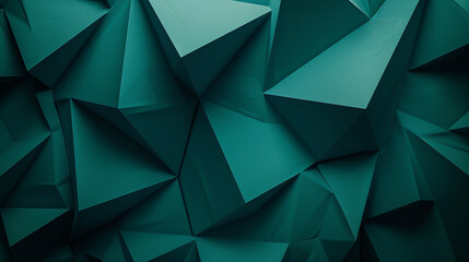 Obraz premium Deep teal geometric shapes on a textured backdrop for modern visual art,