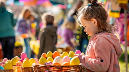 A community Easter festival featuring games, live music, food stalls, and plenty of fun activities for all ages. - Powered by Adobe