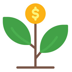 Funds Icon in Flat Style