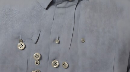 Close up of buttons on a shirt.generative.ai