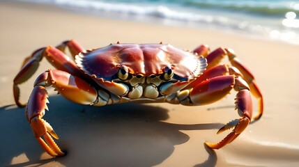 Crab on the seashore
