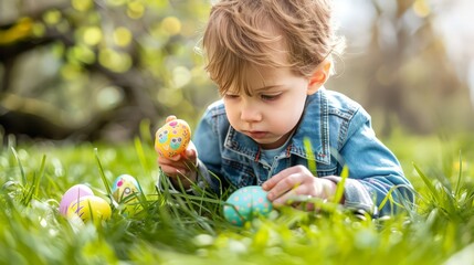 A whimsical Easter egg scavenger hunt, with clues leading children to hidden treasures around the house or yard. 