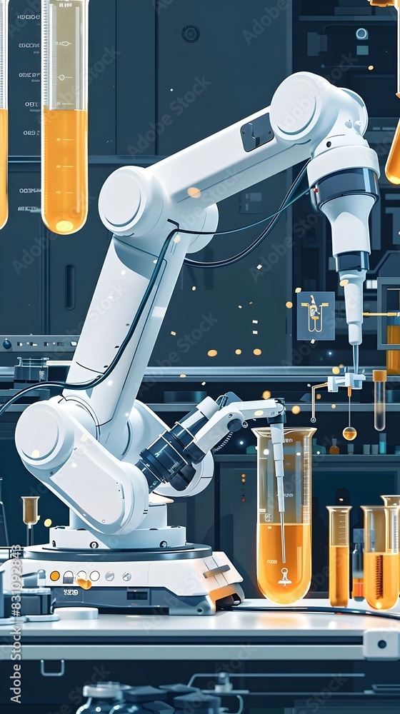 Poster automated laboratory robotics streamlining scientific research and analysis