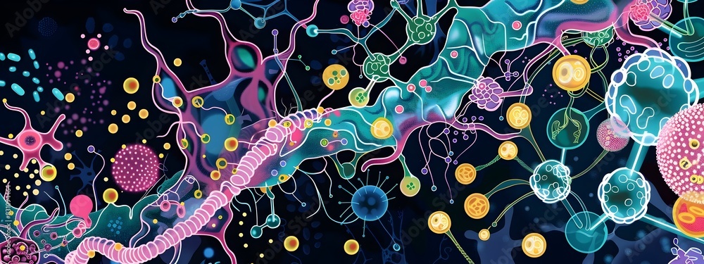 Poster dynamic of intricate biochemical pathways