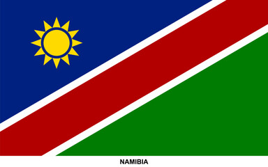 Flag of NAMIBIA, NAMIBIA national flag