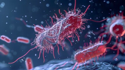 Obraz premium Bacterial Transformation Introducing New DNA into Cells