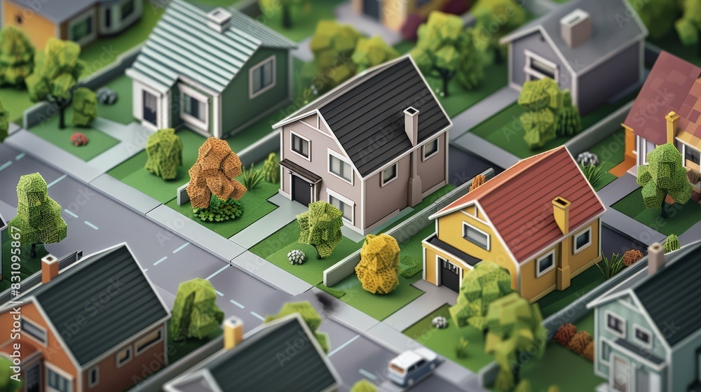 Aufkleber create a visual aid explaining how to use real estate as a hedge against inflation. highlight strate