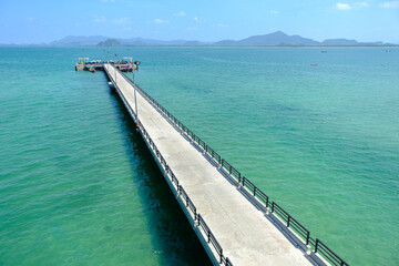 Landscape photography of Koh Muk Pier in Trang Province, Thailand.