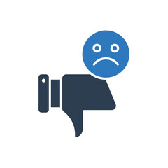 Thumbs Down Icon - Emoji React Icon