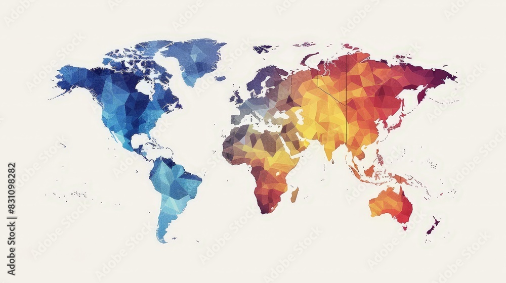Poster create a world map depicting the population density of each country. use a color gradient to represe