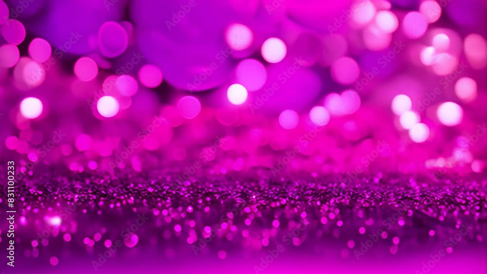 Poster purple background illuminated by numerous small lights generative ai