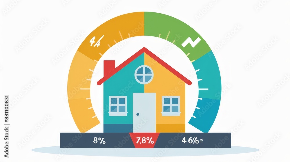 Poster create an infographic on the importance of a good credit score when applying for a mortgage. include