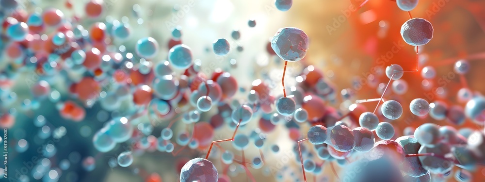 Poster visually captivating metabolic pathways exploring the intricate details of molecular interactions