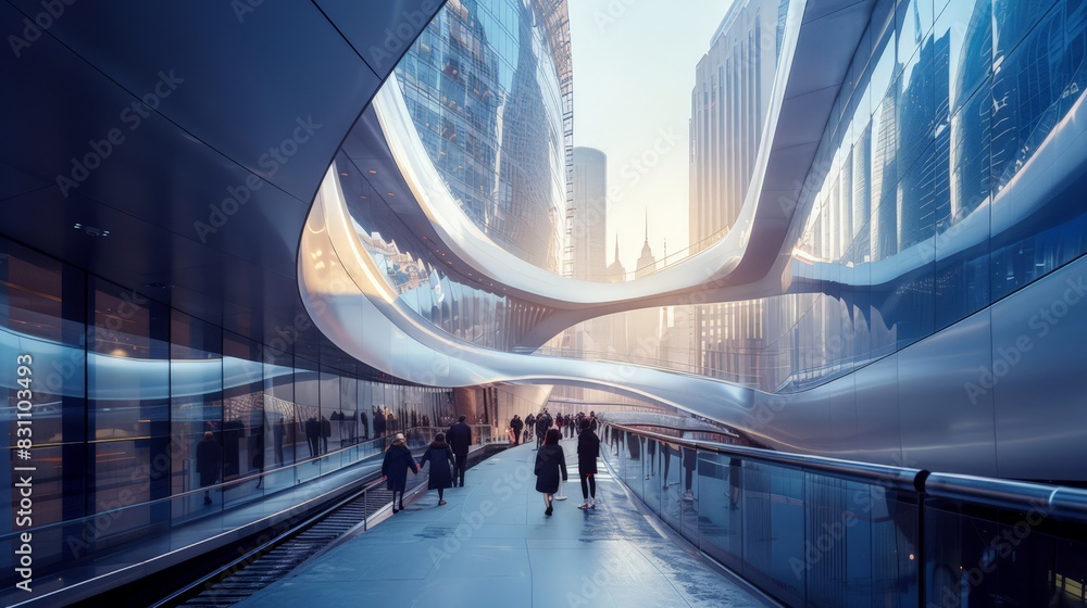 Poster debating the future of architecture in the age of rapid technological advancements and globalization