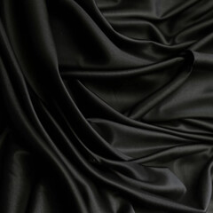 Obraz premium black satin uterus, soft silk fabric