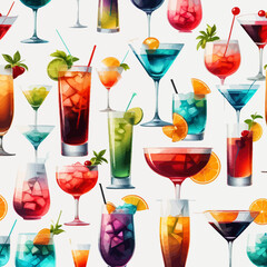 Cocktail Drink Very Fresh illustration Design
