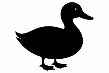 duck silhouette vector illustration