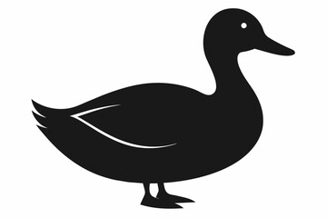 duck silhouette vector illustration