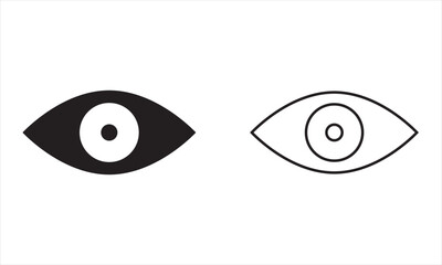 Eye icon set. See  symbol. Show password. EPS 10/AI