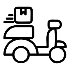 Delivery Icon in Line Style