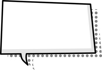 Black and white color Pop art polka dots halftone speech bubble balloon icon sticker memo keyword planner text box banner, flat png transparent element design