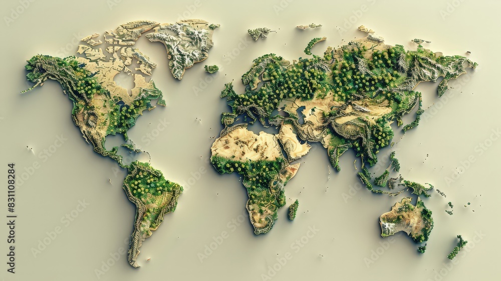 Poster design a world map indicating the global spread of invasive species. highlight the regions most affe