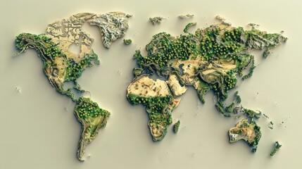Design a world map indicating the global spread of invasive species. Highlight the regions most affected and note the ecological impacts.