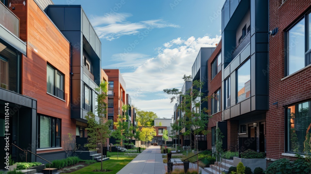 Poster discussing the social responsibility of architects in addressing issues like affordable housing and 