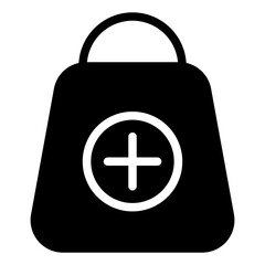 Fototapeta premium Add to cart Icon in Solid Style