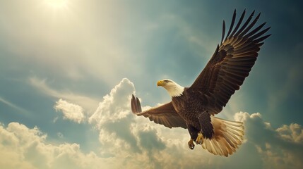 eagle in flight