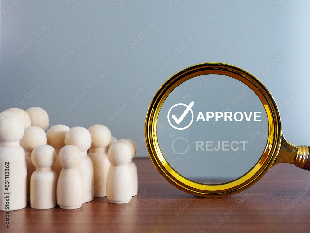 Poster finding, approving or guaranteeing verification of digital business documents or projects on the pro