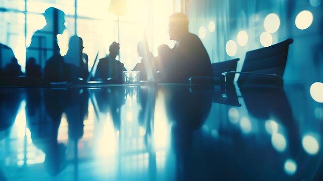 Business meeting and teamwork by business people : Generative AI
