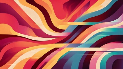 Retro gradient abstract background design vector