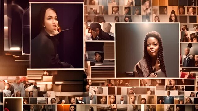Black History Picture Collage Generative AI