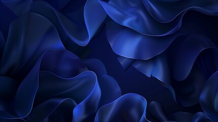 blue background with abstract luxury elements.