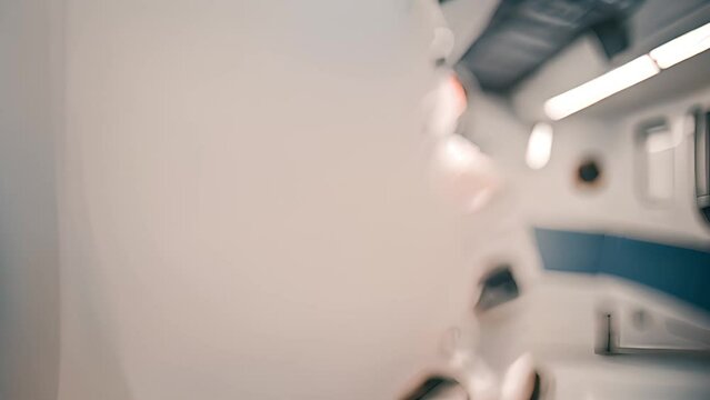 Astronaut Holding Space Helmet Generative AI