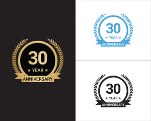 30 Years Anniversary Vector, 30 Years Anniversary Logo
