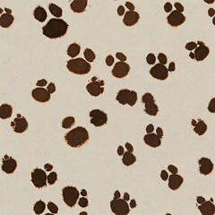 Obraz premium Dog Paw Print