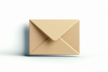 Envelope containing another small envelope on white surface