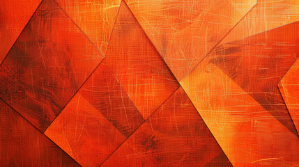 Bright orange geometric designs with a mid-century twist for vibrant studio backdrops,