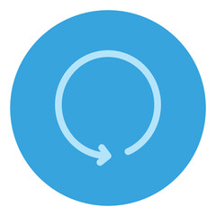 Return Icon in Flat Style