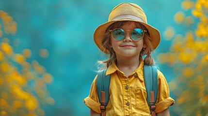 The Little Explorer in Yellow. Generative AI