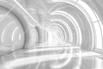 Fototapeta premium White room with many windows close up