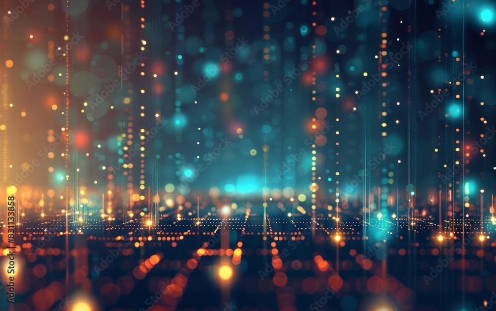 Poster futuristic glowing design for technology backdrop. idea of communication. suitable layout for scient