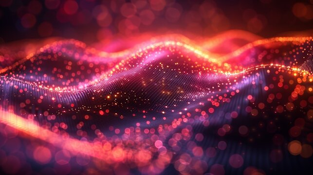 Artistic depiction of quantum entanglement influencing AI-driven data points, symbolizing the fusion of these advanced technologies. Minimal and Simple style