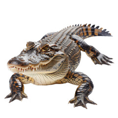 Obraz premium Crocodile on white background