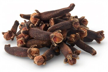 Obraz premium Cloves on white surface closeup